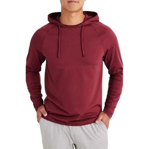 Rhone Reign Hoodie Maroon Red Long Sleeve Training Pullover Small